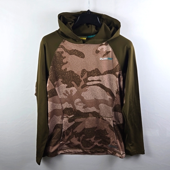 CABELA'S Outfit Her Hooded Camo Pullover  Stretchy Active Hoodie Womens Sz S - Picture 1 of 12